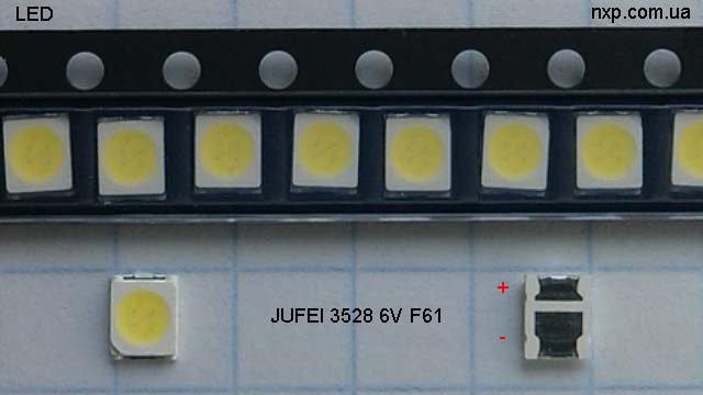 LED JUFEI 3528 6V 180ma F61 купить Киев