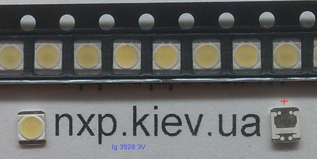 LED LG 3528 3V 400ma купить Киев