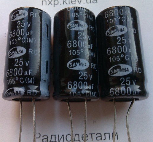 конденсатор 25V 6800uF 18/31/105